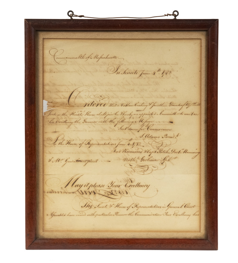 1782 DOCUMENT, COMMONWEALTH OF