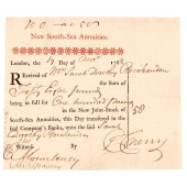 1782 NEW SOUTH-SEA ANNUITIES.