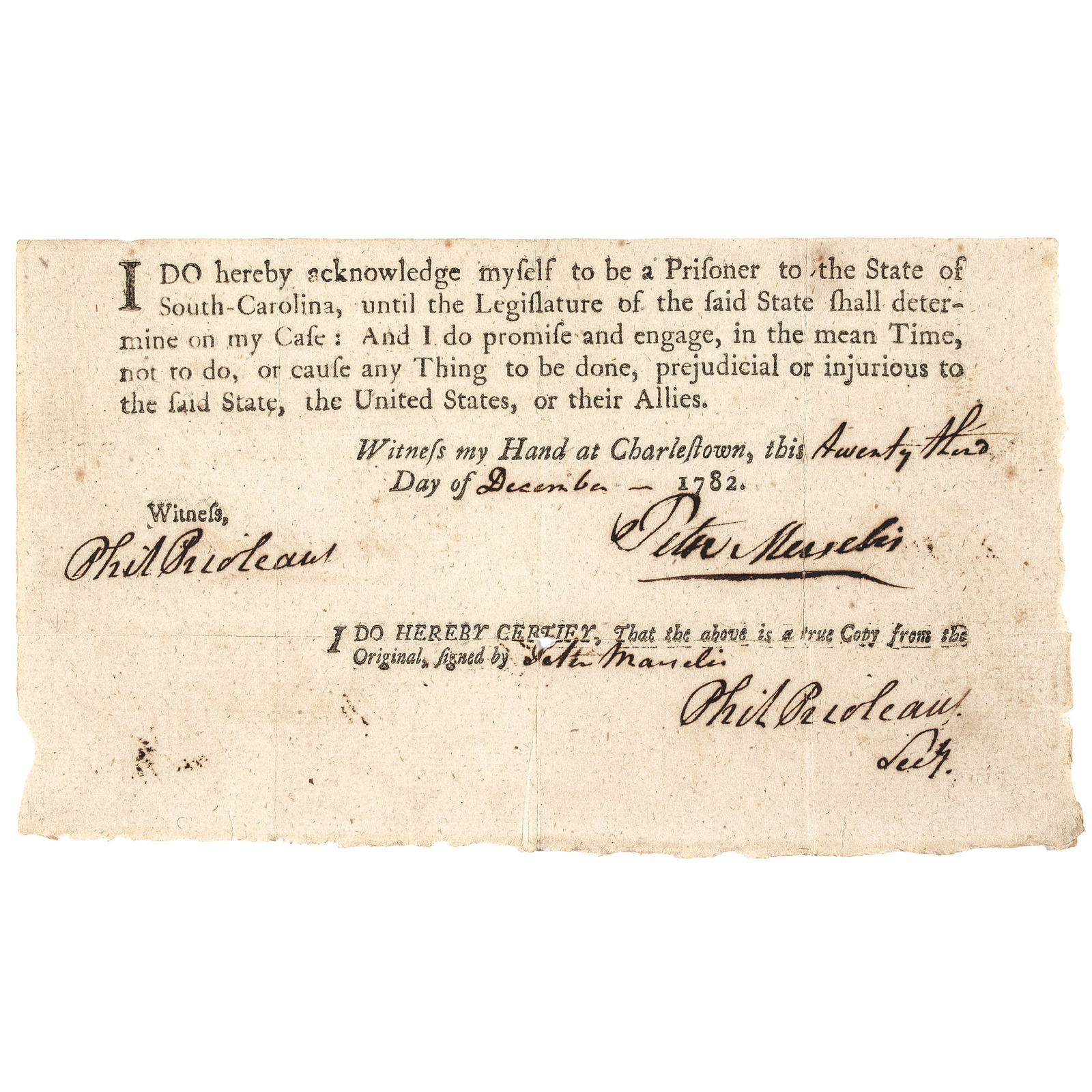 1782 REVOLUTIONARY WAR