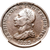 1783 WASHINGTON DRAPED BUST CO