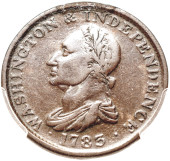 1783 WASHINGTON DRAPED BUST CO