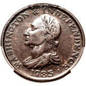 1783 WASHINGTON DRAPED BUST CO