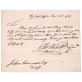 1785 AUTOGRAPHED DOCUMENT SIGN