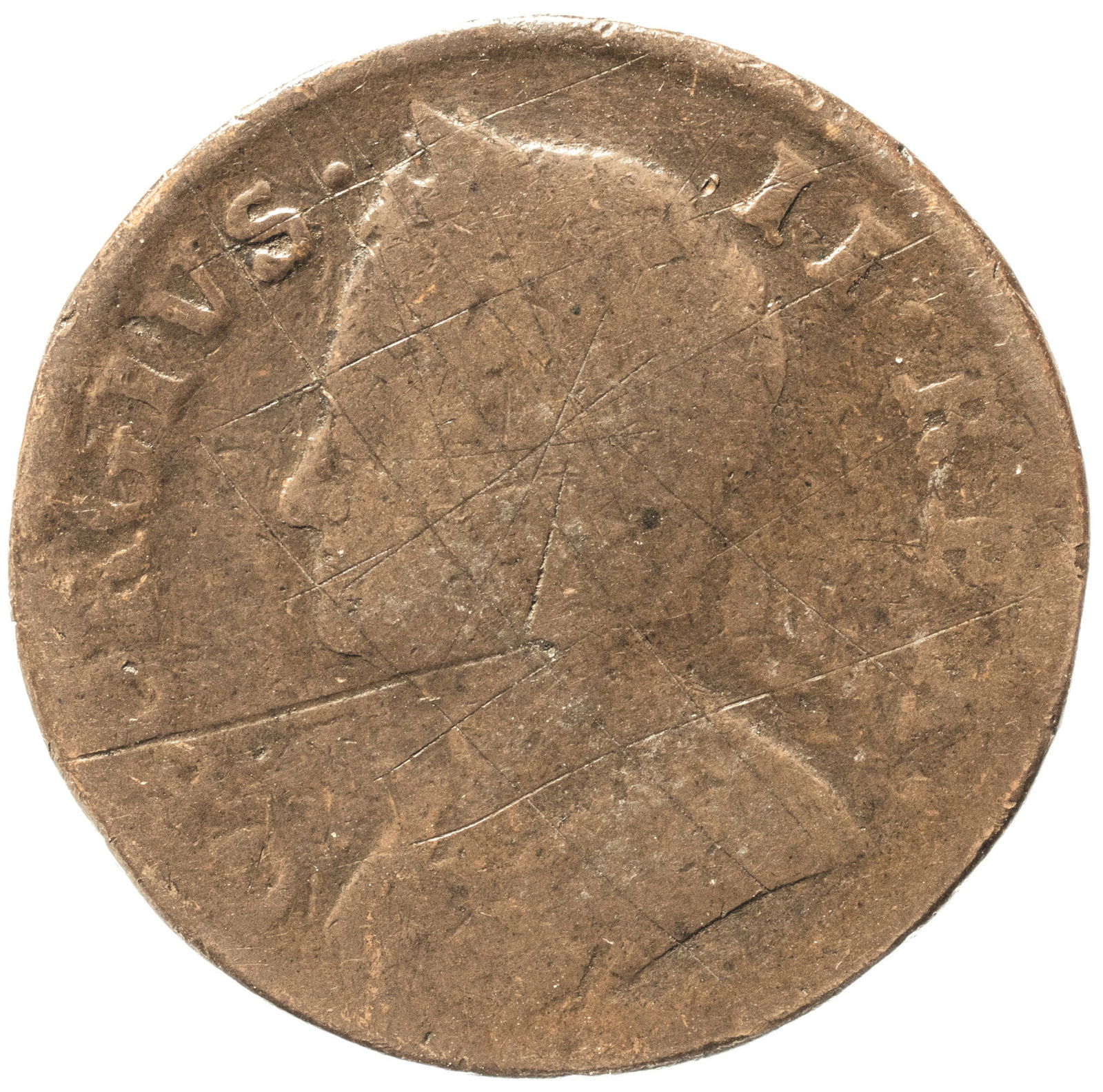 1786-ENGRAVED DATE, GEORGE II