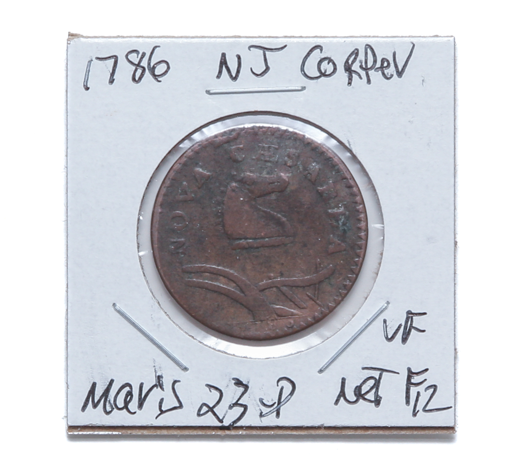 1786 NEW JERSEY COPPER 23-P W4940