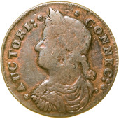 1787 CT COPPER DRAPED BUST LEF