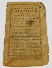 1787 NORTH AMERICAN CALENDAR R