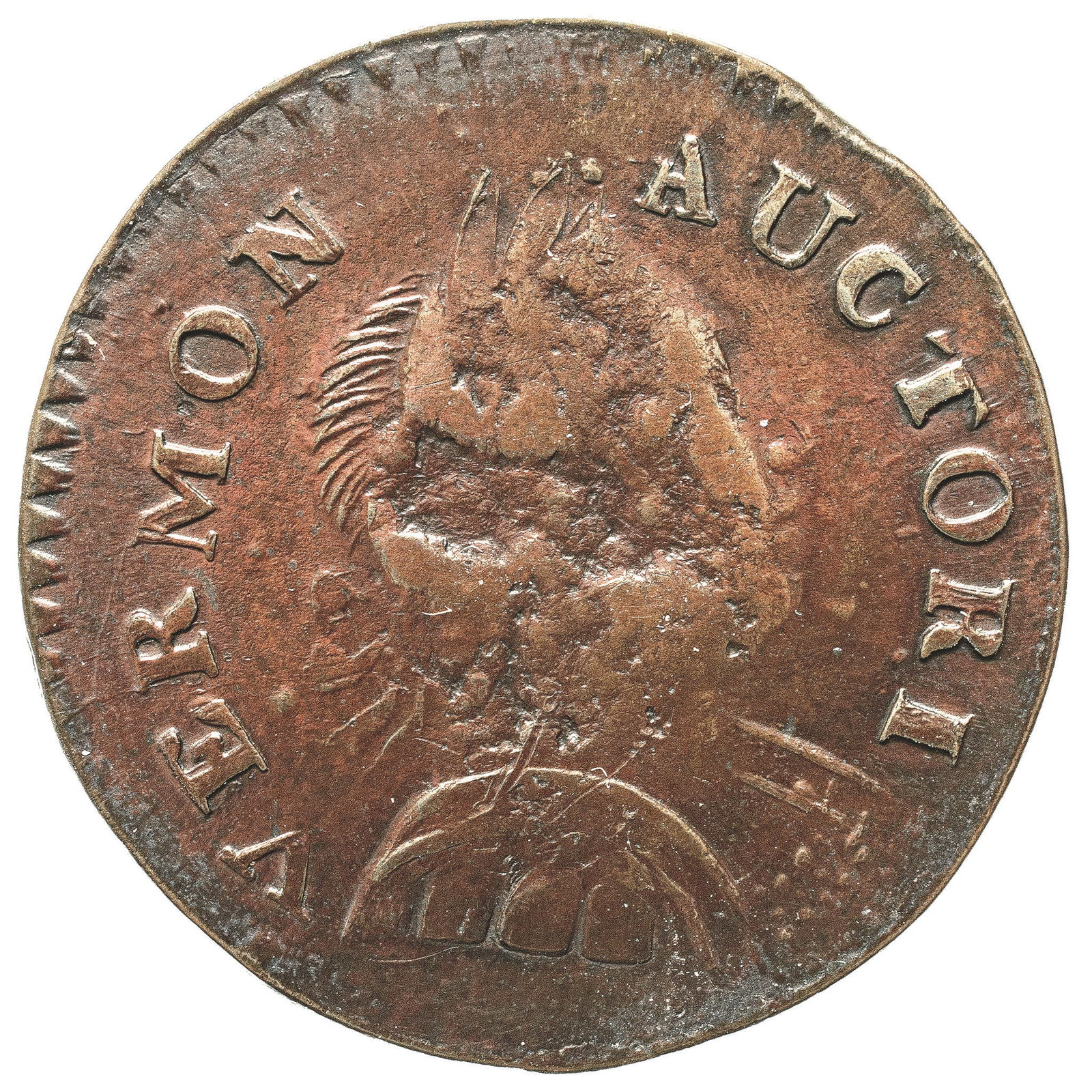 1788 VERMONT COPPER. MAILED BUST