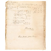 1789 ELISHA BOUDINOT AUTOGRAPH