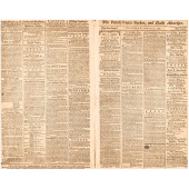 1789 JOHN DUNLAP NEWSPAPER LIS