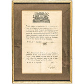 1789 LAFAYETTE, ORDERS GOLD ME