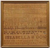 1791 DATED SAMPLER, LEXINGTON