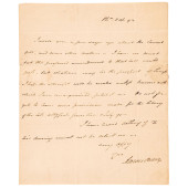 1792 AARON BURR AUTOGRAPH LETT
