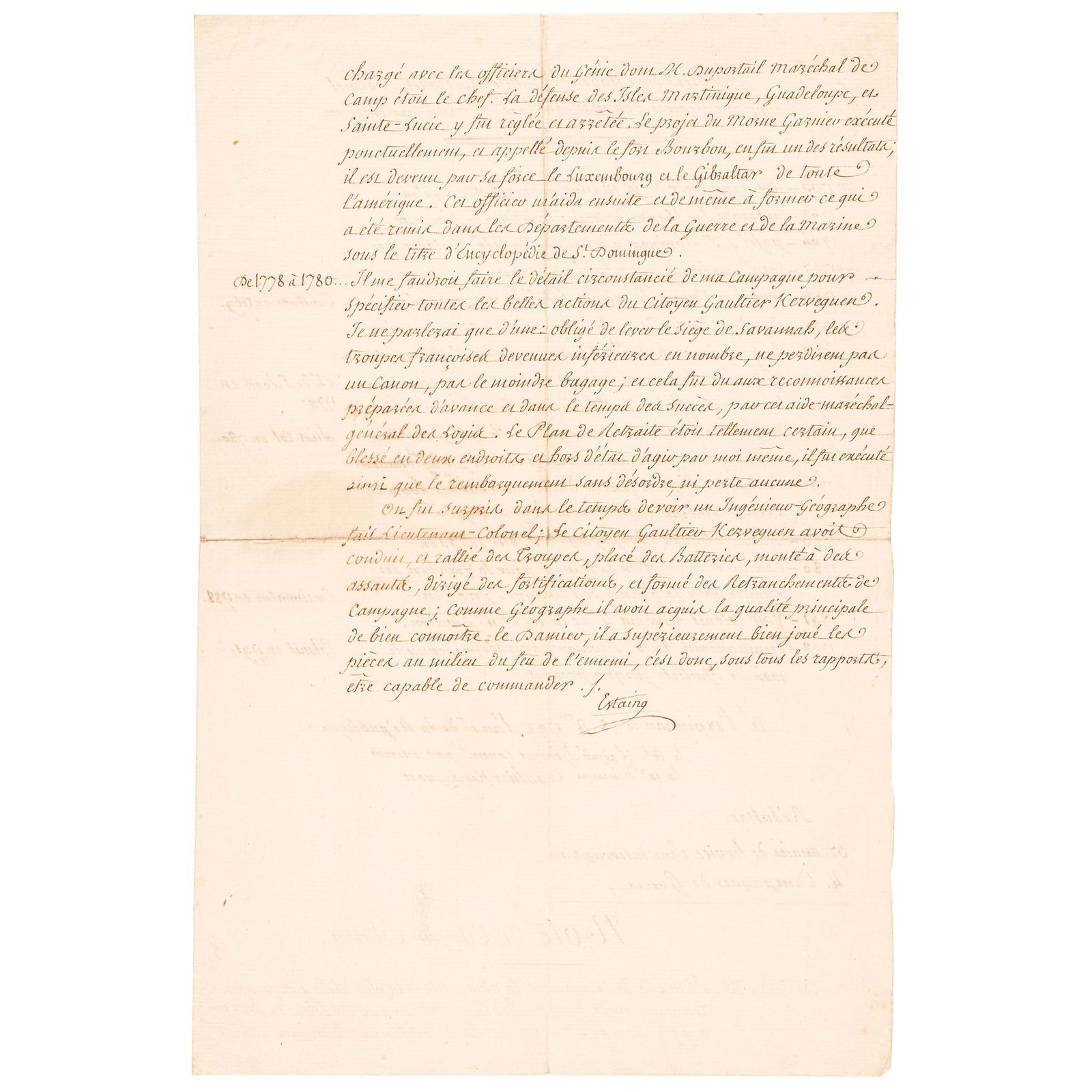 1792 OFFICIERS MILITARY SERVICE