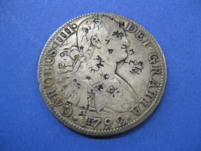 1792 Pillar Dollar 8 reales with