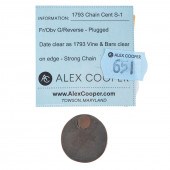 1793 CHAIN CENT S-1 AMERI, VG