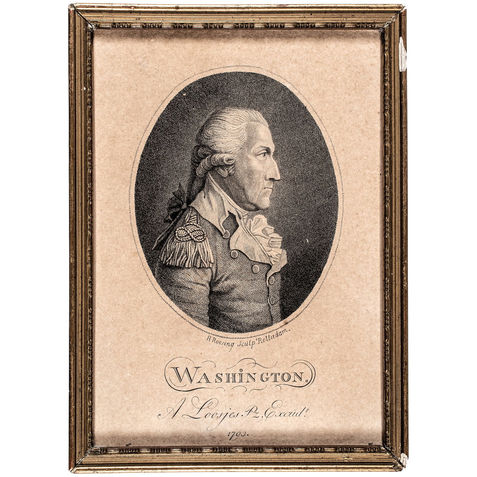 1793 FEDERAL PERIOD, RARE ENGRAVING