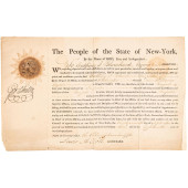 1793 GEORGE CLINTON SIGNED, NY