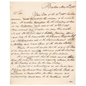 1795 AUTOGRAPH LETTER CALEB GI