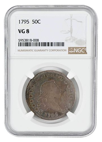 1795 HALF DOLLARflowing hair
