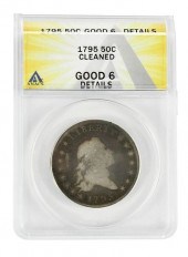 1795 HALF DOLLARflowing hair