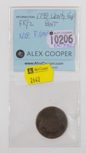 1795 LIBERTY CAP LARGE CENT P1