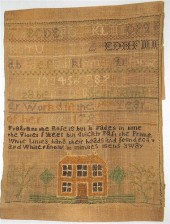 1795 Sampler by Elizabeth Dagg