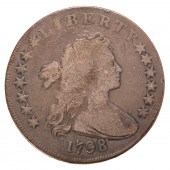 1798 BUST DOLLAR, LG EAGLE, PT