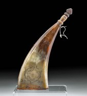 1799 AMERICAN POWDER HORN W/ W