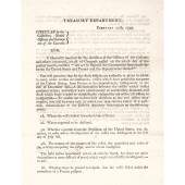 1799 FRENCH EMBARGO TREASURY S