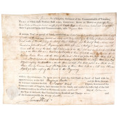 1799 JAMES WOOD SIGNED VIRGINI