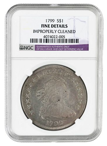 1799 SILVER DOLLARearly draped bust