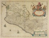 17C. WILLEM BLAEU MAP OF MEXIC