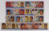 17PC 1955 TOPPS BASEBALL TRADI