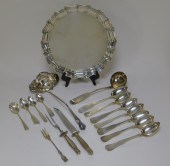 17PC ANTIQUE ESTATE COIN STERL