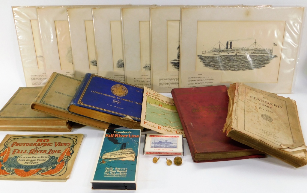 17PC FALL RIVER LINE MARITIME