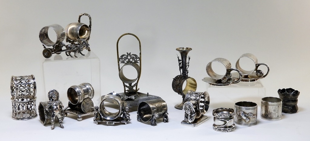 17PC VICTORIAN FIGURAL