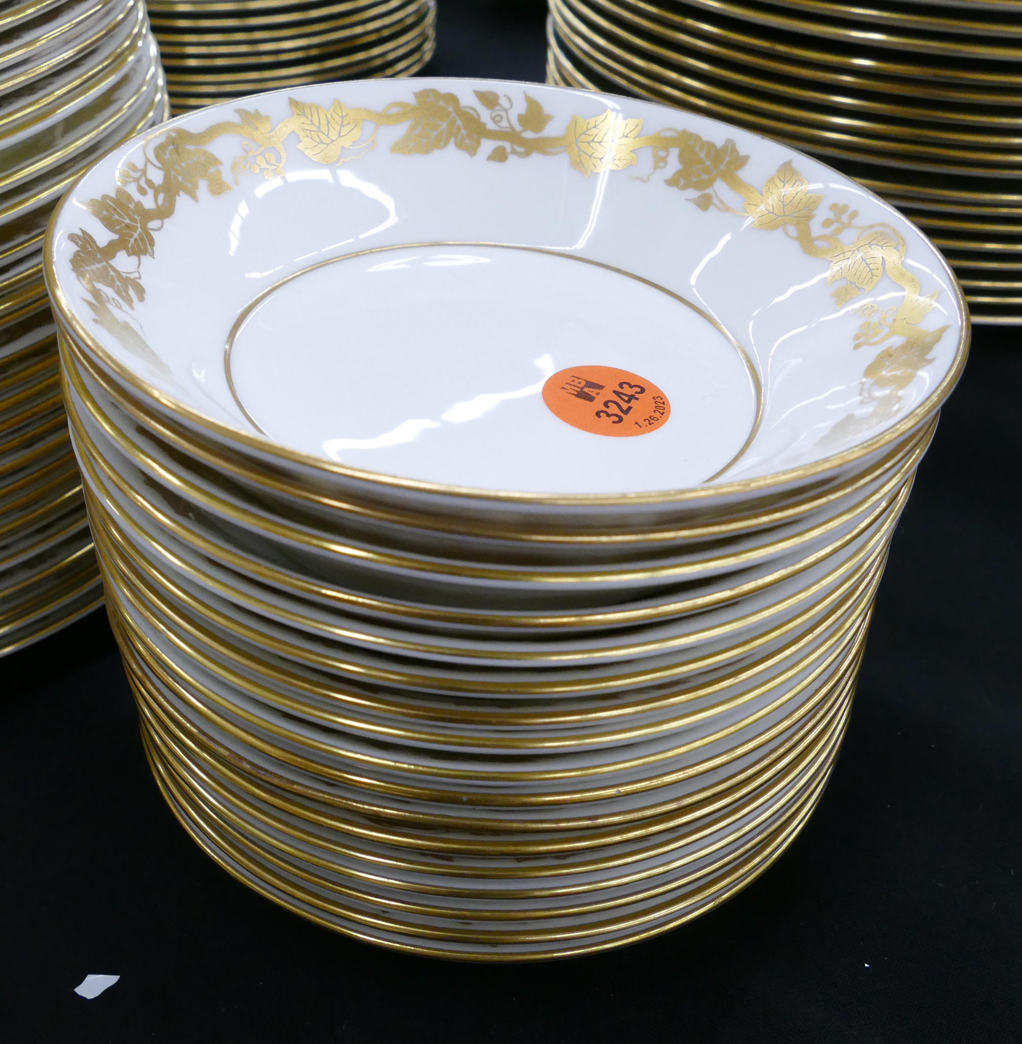 17pc Wedgwood Whitehall (White Rim)