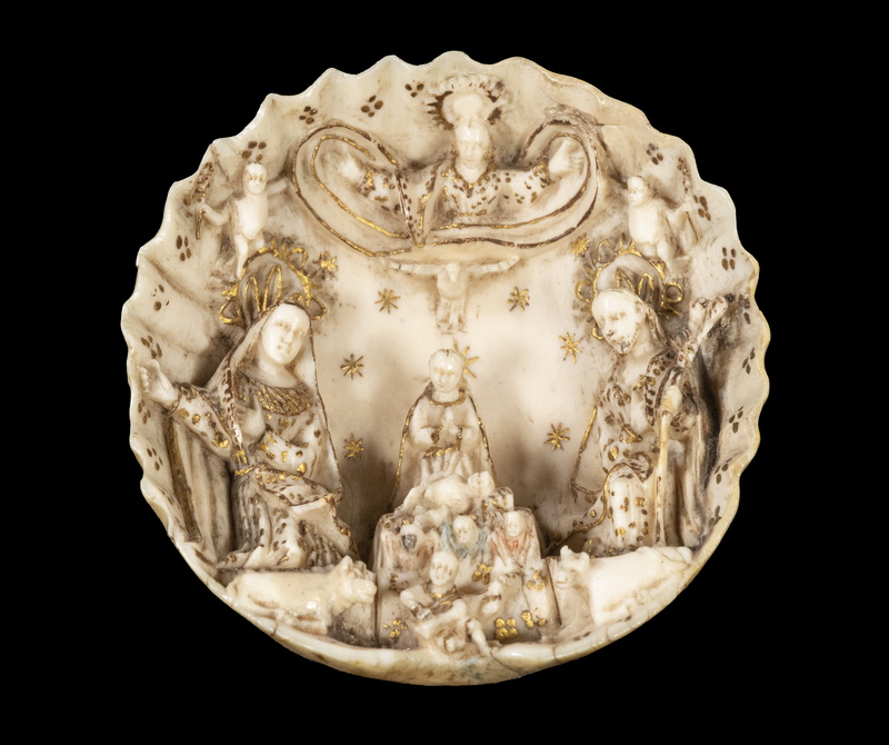 17TH-18TH C. ITALIAN IVORY NATIVITY