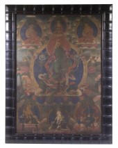 17TH-18TH C. TIBETAN THANGKA,