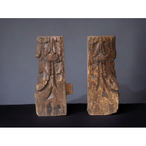 17TH-18TH CENTURY CARVED WOODEN