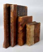 17TH AND 18TH CENTURY BOOKS ON