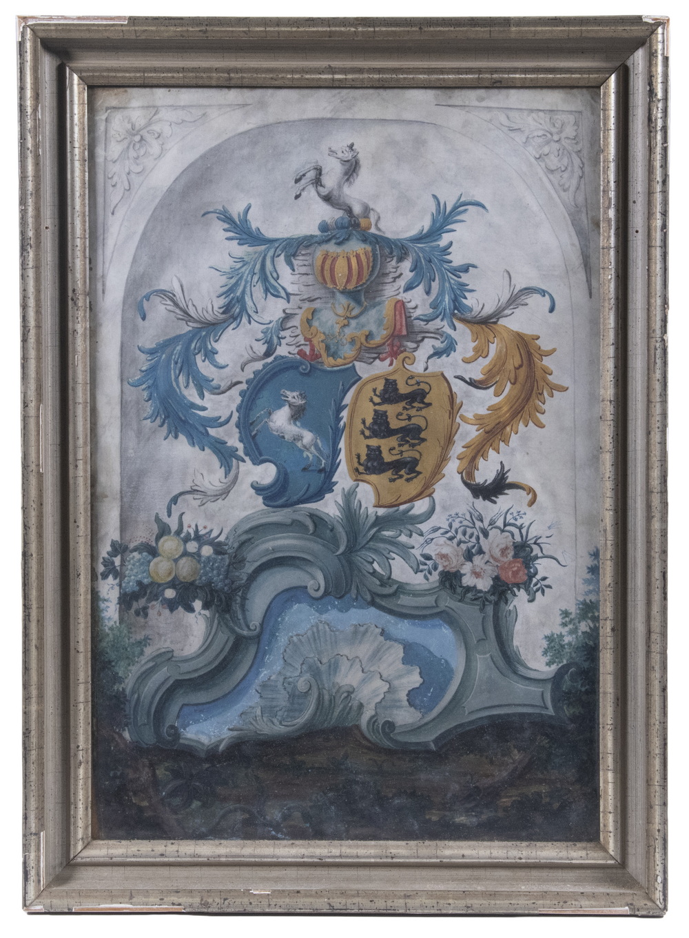 17TH C. AUSTRIAN HERALDIC ARMS