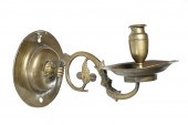 17TH C. BRASS CANDLE SCONCE Ge
