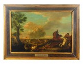 17TH C. DUTCH BATTLESCENE WITH