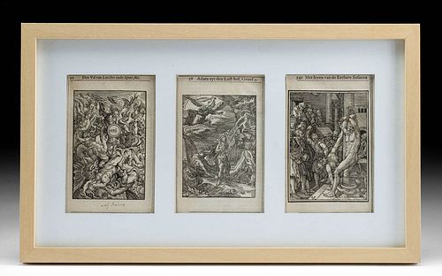 17TH C. DUTCH BIBLICAL WOODCUT