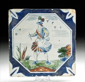 17TH C. DUTCH DELFT POLYCHROME