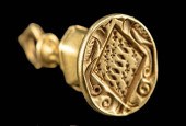 17TH C. ENGLISH GOLD FOB SEAL
