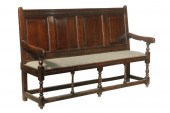 17TH C. ENGLISH OAK SETTEE 17t