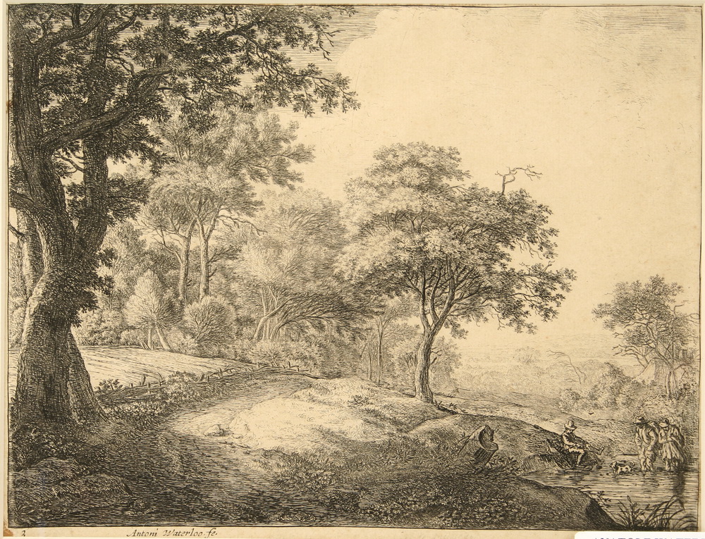17TH C. ENGRAVING - Landscape
